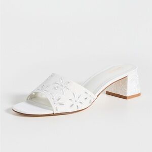 Larroude Brigitte White Sandals